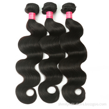 wholesale grade 9A human hair weave bundles, 100% unprocessed virgin Brazilian hair bundles weave hair